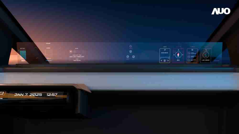 龙门国际无界透明显示接口(Horizon Image Glass)透过车运算方案整合仪表板、、、、中控台及副驾显示器，，一体式全景呈现，，提供乘用者清晰的前方视野、、、、行车必要信息与娱乐功能